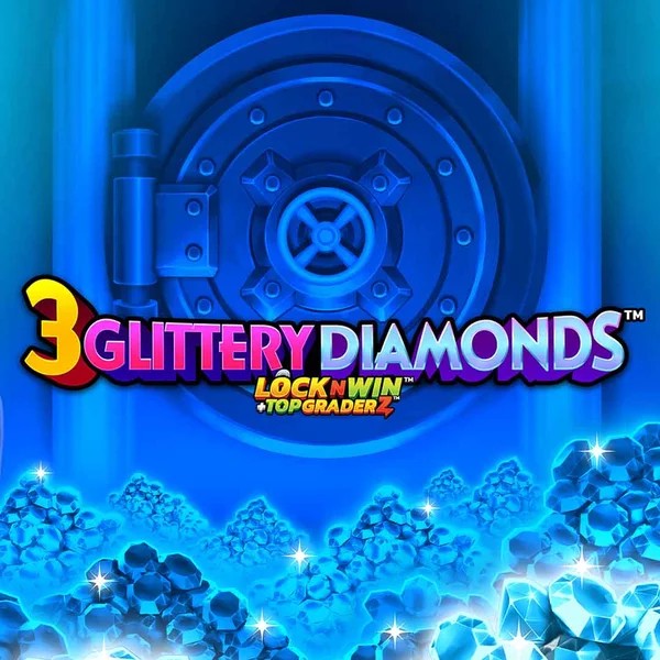 3 Glittery Diamonds logo by PearFiction Studios Scored Casino