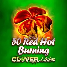 50 Red Hot Burning Clover Links casino game by Novomatic – featured logo at Scored Casino