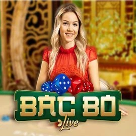 Bac Bo slot logo by Evolution at Scored Casino