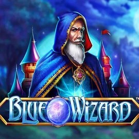 Blue Wizard slot logo by Quickspin at Scored Casino