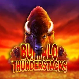 Buffalo Thunderstacks slot logo by Amatic Industries at Scored Casino