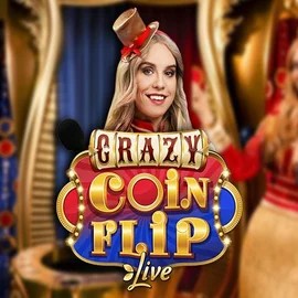Live Casino logo of Crazy Coin Flip from Evolution at Scored Casino
