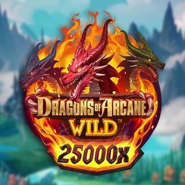 Dragons of Arcane Wild logo by Foxium at Scored Casino