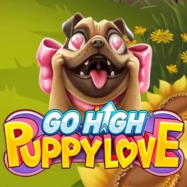 Official Slots logo: Go High Puppy Love by RubyPlay at Scored Casino