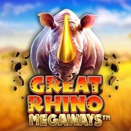Great Rhino Megaways slot visual from Pragmatic Play available on scored-casino.eu.com