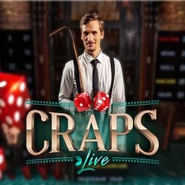 Live Craps online game logo by Evolution on scored-casino.eu.com