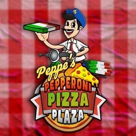 Peppe’s Pepperoni Pizza Plaza by Pragmatic Play, showcased at scored-casino.eu.com – game logo
