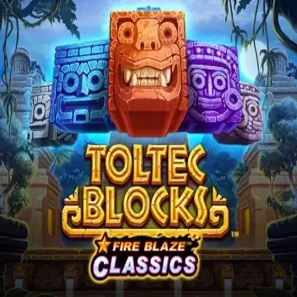 Fire Blaze: Toltec Blocks by Rarestone Gaming, showcased at scored-casino.eu.com – game logo