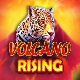 Volcano Rising slot logo by RubyPlay at Scored Casino